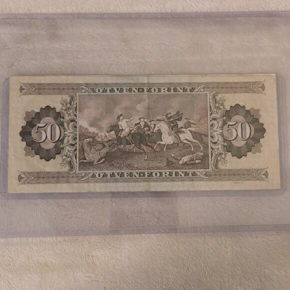O2 1989 50 HUNGARIAN FORINT Banknote - Picture 2 of 2